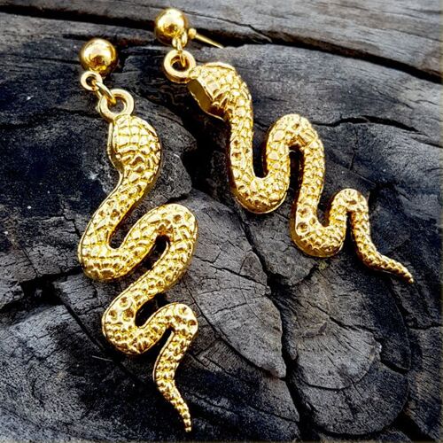 Boucles D'oreilles En Laiton Gothique Serpette Goddess Pour Femmes, Déclaration Classique, Mode, Bijoux Punk, Style Bohème, Cadeau
