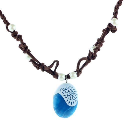 Moana Adventure Vaiana Ocean Colliers Blue Stone Colliers Et Pendentifs Collier Pour Filles Bijoux