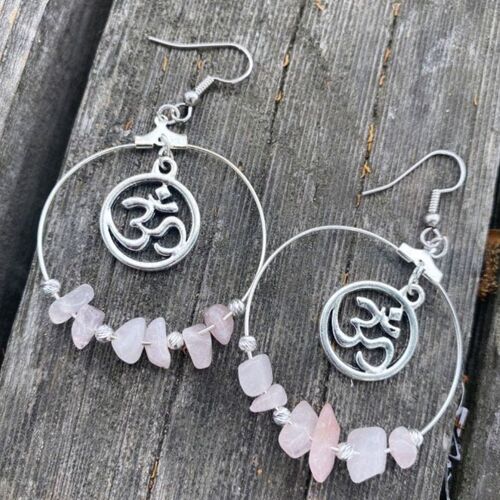Boucles D'oreilles Créoles En Fluorite Arc-En-Ciel Pour Femme, Bijoux Pendants, Bohème, Sorcière, Lune, Guérison, Déclaration D'halloween, Mode Deltradus, Cadeau