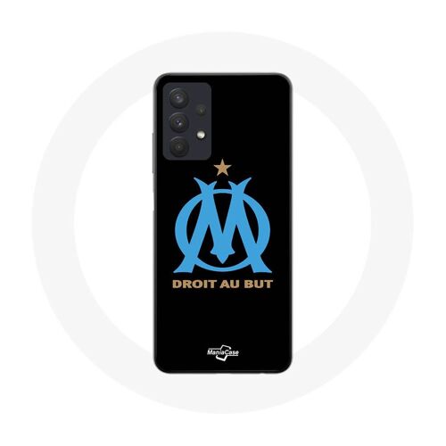 Coque Samsung Galaxy A32 4G logo om olympique de marseille Noire Fond