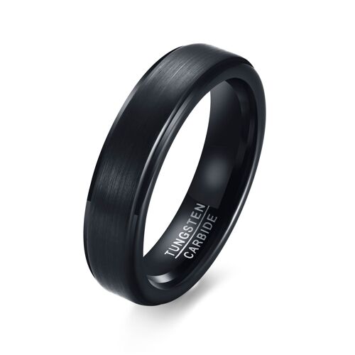 Alliances Haut De Gamme En Carbure De Tungstène Pour Hommes, Alliances Basiques, Finition 256, Bord Poli Biseauté, Ajustement Confortable, Taille Américaine, 5mm