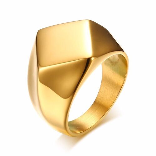 Chevalière En Acier Inoxydable Pour Homme, Bijoux En Acier Inoxydable