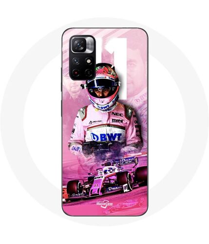 Coque Redmi Note 11 5G Formule 1 Sergio Pérez Pilote de F1 Rose