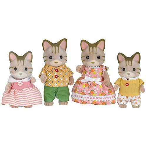 Sylvanian Families - 5180 - Famille Chat Tigre - Mini Poupée