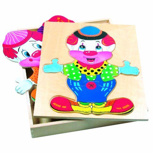 Bino - 88001 - Puzzle À  Habiller - Clown Friedo