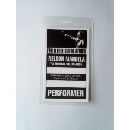 Backstage Pass Nelson Mandela Concert 1990