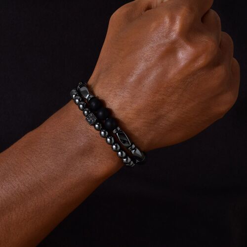 Bracelets De Perles Empilables Pour Hommes, Bracelets De Perles Classiques Faits À La Main, Bijoux Cadeau Pour Lui, Pulsera Hombre