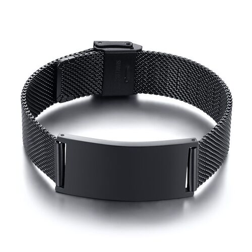 Bracelet De Montre En Acier Inoxydable Pour Homme, Réglable, Personnalisé, Classique, Nature Intemporelle, Maille