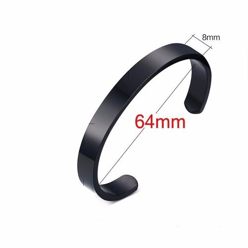Bracelets En Or Solide, Plat, 6mm, 8mm, Pour Hommes