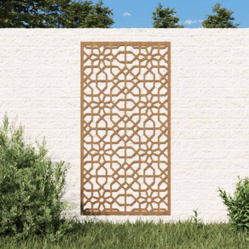 Vidaxl Décoration Murale Jardin 105x55cm Acier Corten Design Mauresque