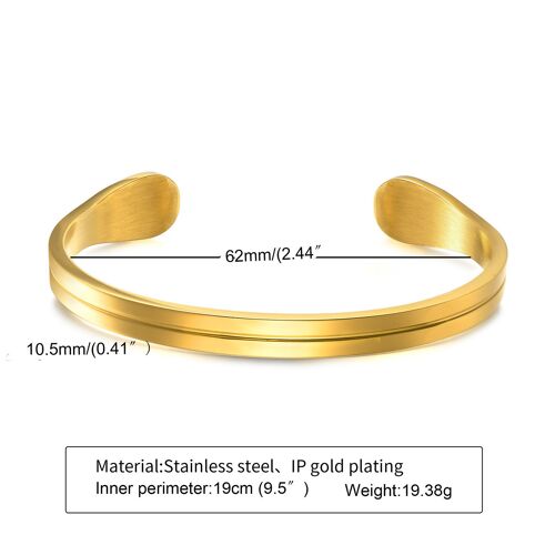 Bracelet Fin Pour Homme, Bracelet Manchette En Acier Inoxydable, Manchette Fine, Manchette De Petit Ami, Cadeaux Pour Lui, Cadeaux De Fête Des Pères