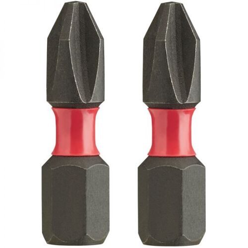 Lot de 2 Embouts PH2 SHW 25 mm MILWAUKEE - 4932430852