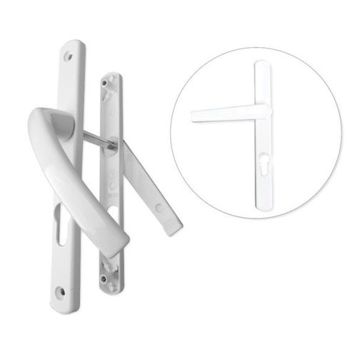 Ensemble alu porte étroite Ovalfiliz PRODIF - clé i - 24 mm - saillie réduite articulée - blanc - 58/70V5x80C7x115 - 675315