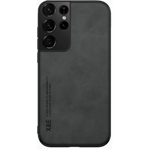 Coque Pour Samsung Galaxy S30 Ultra/S21 Ultra - Case Housse Etui Plaque De Metal Integree Pour Samsung Galaxy S30 Ultra/S21 Ultra - Noir