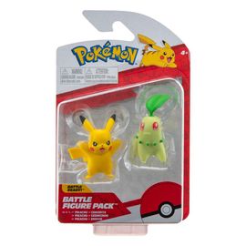 Pokémon Battle Figure Pack Chikorita & Pikachu