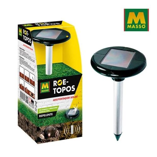 Materiel - produit entretien securite maison Roe - 231458 - Solaire Répulsif Taupe, 15.5 x 35 x 15.5 cm (Noir)