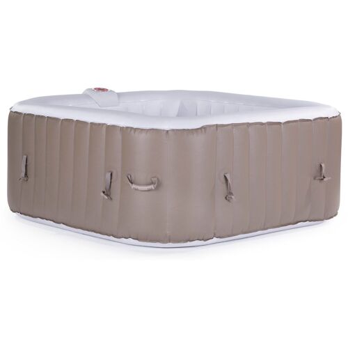 SPA GONFLABLE MONAC EN PVC - 6 PLACES - TAUPE/CREME