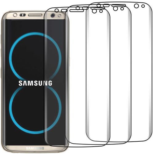 Ebeststar ® Pour Samsung Galaxy S8 - 3d Pet Integral - Lot X3 Film Protection Couvrant La Totalité De L'écran [Pas En Verre Trempe] [Dimensions Precises De Votre Appareil : 148.9 X 68.1 X 8 Mm, Écran 5.8'']