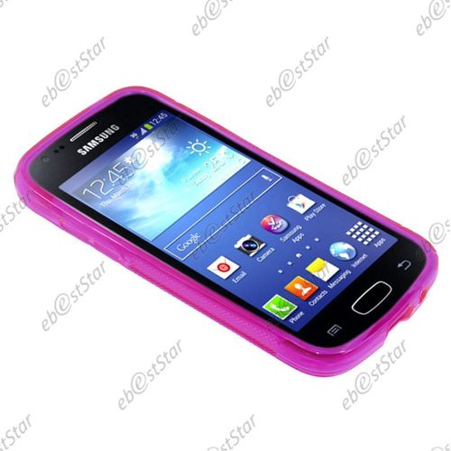 Ebeststar ® Etui Housse Coque S-Line Silicone Protection En Gel Pour Samsung Galaxy Ace 3 Gt-S7270, S7272, S7275, Couleur Violet [Dimensions Precises De Votre Appareil : 121.2 X 62.7 X 9.8 Mm, Écran 4'']