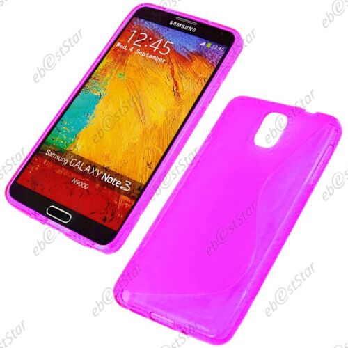 ebestStar ® Etui Housse Coque S-line Silicone Protection en Gel pour Samsung Galaxy Note 3 GT-N9000, N9002, N9005, Couleur Violet [Dimensions PRECISES de votre appareil : 79.2 x 151.2 x 8.3 mm, écran 5.7'']