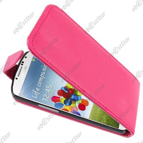 ebestStar ® Coque Housse Etui Simili Cuir à rabat pour Samsung Galaxy S4 i9500 i9505, Couleur Rose [Dimensions PRECISES de votre appareil : 136.6 x 69.8 x 7.9 mm, écran 5'']