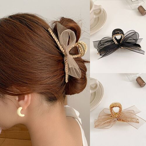 Pince À Cheveux En Fil Coréen Pour Femmes, Barrettes En Strass Doux, Ruban Élégant, Épingle À Cheveux, Accessoires De Mode 