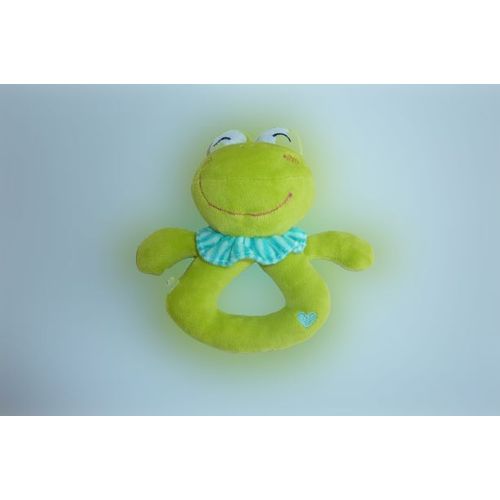 Doudou Hochet Grenouille 16 Cm Aubert