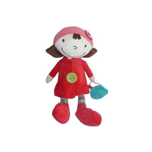 Doudou Poupée Peluche 37 Cm Ebulobo Oxybul