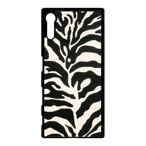 Coque - Zebré - compatible avec sony Xperia XZ - Plastique - bord Noir