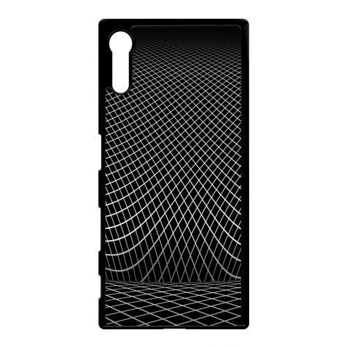 Coque - Black Squarred - Compatible Avec Sony Xperia Xz - Plastique - Bord Noir