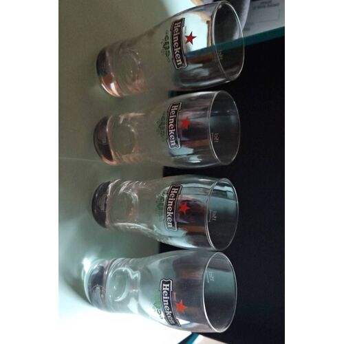 4 Verres À Bière Heineken 15 Cl