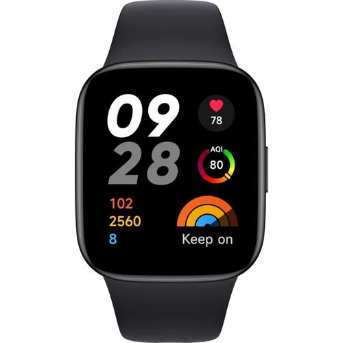 Xiaomi Redmi Watch 3 - Montre connectée avec bracelet - TPU - noir - taille du poignet : 135-200 mm - affichage 1.75" - NFC, Bluetooth - 37 g - noir