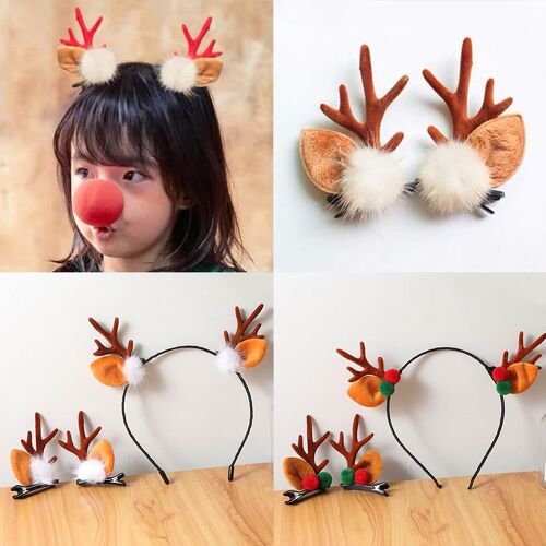 Ensemble De 3 Pièces Épingles À Cheveux Et Bandeaux De Noël Pour Enfant, Pince À Cheveux Pour Bébé, Couvre-Chef, Accessoires Pour Cheveux, Nouveauté 