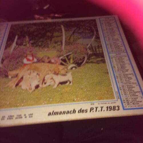 Calendrier Ptt Region Parisienne 1983 