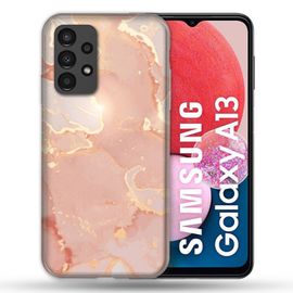 Coque Renforcée Pour Samsung Galaxy A13 4g Texture Marbre Rose