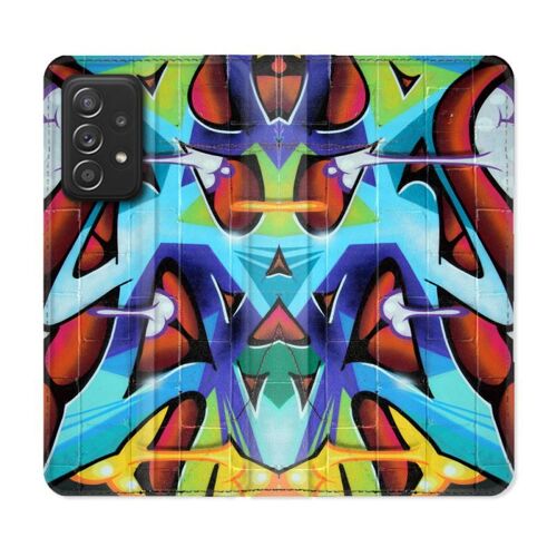 Housse Cuir Portefeuille Pour Samsung Galaxy A33 5g Street Art Graf Color