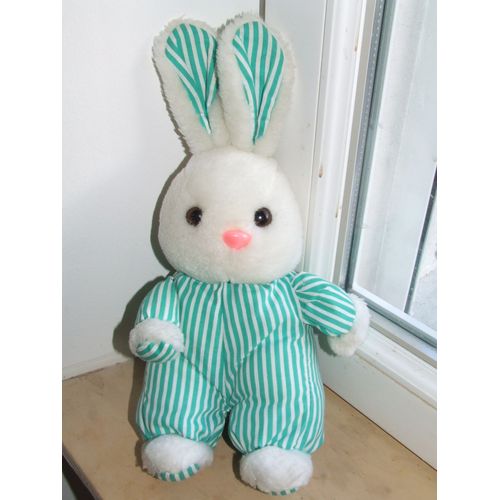 Lapin Rayé Vert Yves Rocher 30 Cm Oreilles Comprises