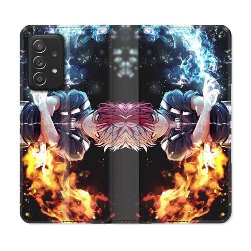 Housse Cuir Portefeuille Pour Samsung Galaxy A33 5g Manga My Hero Academia Shoto