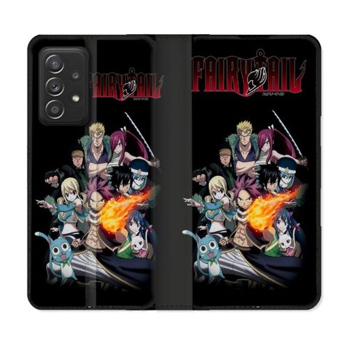 Housse Cuir Portefeuille Pour Samsung Galaxy A33 5g Manga Fairy Tail Logo Team