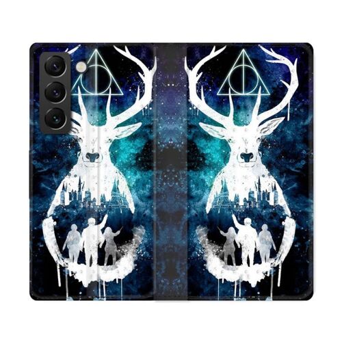 Housse Cuir Portefeuille Pour Samsung Galaxy S22 Ultra Harry Potter Patronome