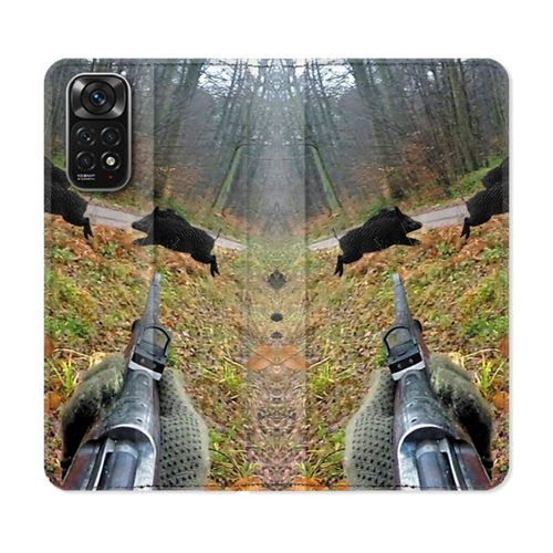 Housse Cuir Portefeuille Pour Xiaomi Redmi Note 11 / 11s Chasse Vision Tir