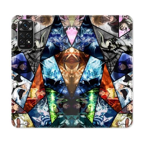Housse Cuir Portefeuille Pour Xiaomi Redmi Note 11 / 11s Manga Bleach Pele Mele