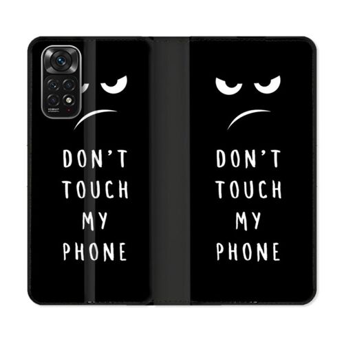 Housse Cuir Portefeuille Pour Xiaomi Redmi Note 11 / 11s Humour Don't Touch