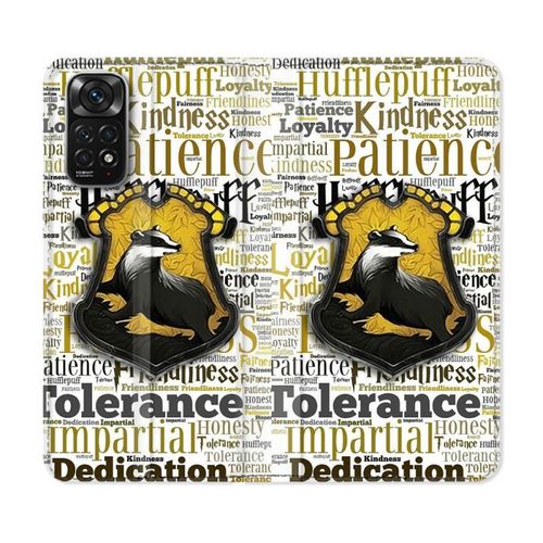 Housse Cuir Portefeuille Pour Xiaomi Redmi Note 11 / 11s Harry Potter Poursouffle