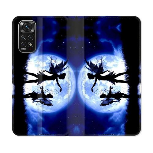 Housse Cuir Portefeuille Pour Xiaomi Redmi Note 11 / 11s Fantastique Fee Lune