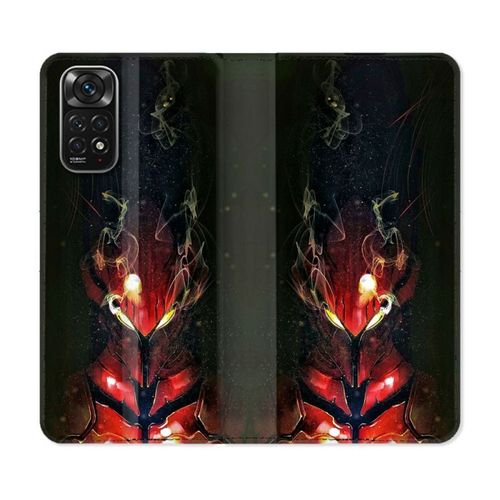 Housse Cuir Portefeuille Pour Xiaomi Redmi Note 11 / 11s Manga Solo Leveling Igris