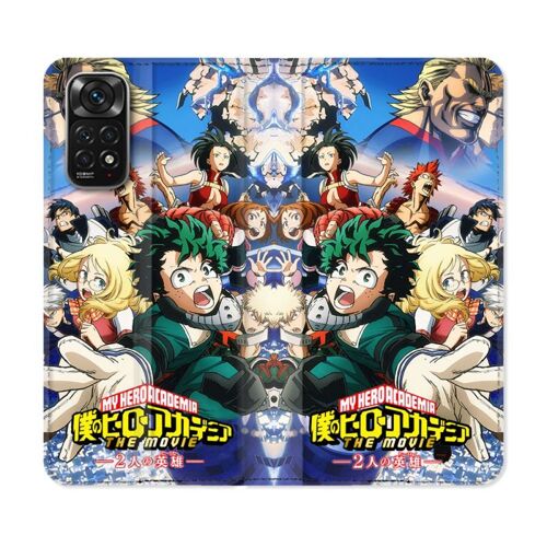 Housse Cuir Portefeuille Pour Xiaomi Redmi Note 11 / 11s Manga My Hero Academia Affiche