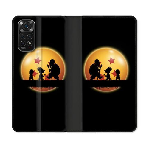 Housse Cuir Portefeuille Pour Xiaomi Redmi Note 11 / 11s Manga Dragon Ball Vintage