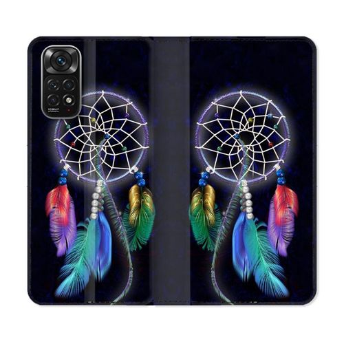 Housse Cuir Portefeuille Pour Xiaomi Redmi Note 11 / 11s Zen Attrape Reve Multicolore