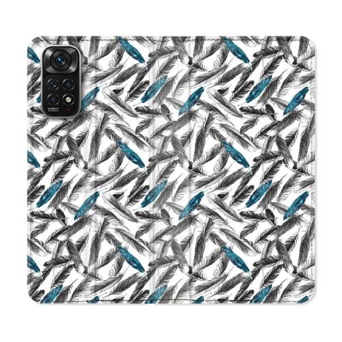 Housse Cuir Portefeuille Pour Xiaomi Redmi Note 11 / 11s Texture Plume Canard